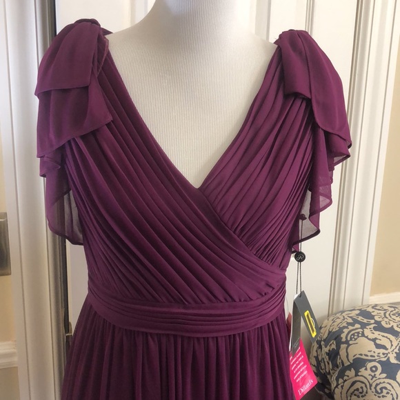 Adrianna Papell Evening “rich raisin” gown size 8 - Picture 2 of 8
